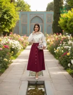شومیز دامن شمعدونی - Image 3