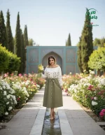 شومیز دامن شمعدونی - Image 5